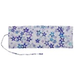 Christmas Stars Background Roll Up Canvas Pencil Holder (M)