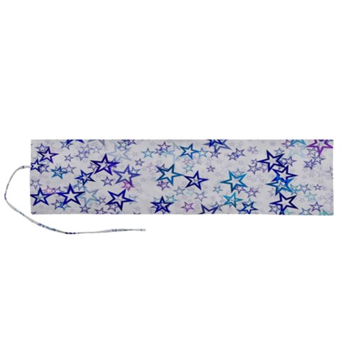 Christmas Stars Background Roll Up Canvas Pencil Holder (L) from ArtsNow.com