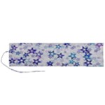 Christmas Stars Background Roll Up Canvas Pencil Holder (L)