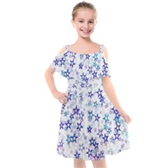 Kids  Cut Out Shoulders Chiffon Dress 