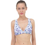 Christmas Stars Background Classic Banded Bikini Top