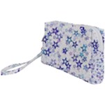 Christmas Stars Background Wristlet Pouch Bag (Small)