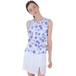 Christmas Stars Background Women s Sleeveless Sports Top