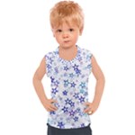 Christmas Stars Background Kids  Sport Tank Top