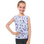 Christmas Stars Background Kids  Mesh Tank Top