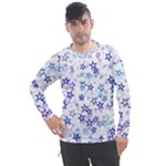 Christmas Stars Background Men s Pique Long Sleeve T-Shirt