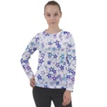 Christmas Stars Background Women s Long Sleeve Raglan T-Shirt