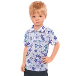 Christmas Stars Background Kids  Polo T-Shirt