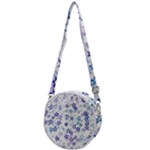 Christmas Stars Background Crossbody Circle Bag