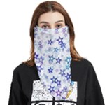 Christmas Stars Background Face Covering Bandana (Triangle)