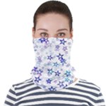 Christmas Stars Background Face Seamless Bandana (Adult)