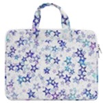 Christmas Stars Background MacBook Pro 15  Double Pocket Laptop Bag 