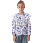 Christmas Stars Background Kids  Peter Pan Collar Blouse