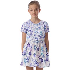 Kids  Short Sleeve Pinafore Style Dress 