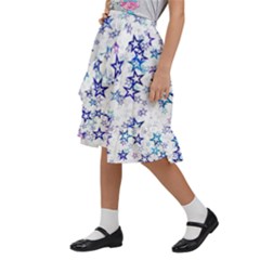 Kids  Ruffle Flared Wrap Midi Skirt 