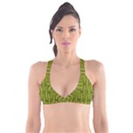 Fern Texture Nature Leaves Plunge Bikini Top