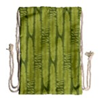 Fern Texture Nature Leaves Drawstring Bag (Large)