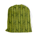 Fern Texture Nature Leaves Drawstring Pouch (2XL)