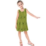 Fern Texture Nature Leaves Kids  Sleeveless Dress