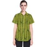 Fern Texture Nature Leaves Women s Short Sleeve Shirt