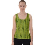 Fern Texture Nature Leaves Velvet Tank Top