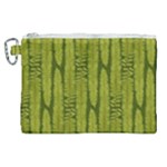 Fern Texture Nature Leaves Canvas Cosmetic Bag (XL)