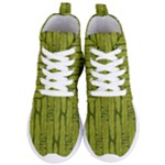 Fern Texture Nature Leaves Women s Lightweight High Top Sneakers