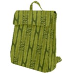 Fern Texture Nature Leaves Flap Top Backpack