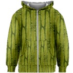 Fern Texture Nature Leaves Kids  Zipper Hoodie Without Drawstring