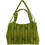 Fern Texture Nature Leaves Double Compartment Shoulder Bag