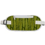 Fern Texture Nature Leaves Rounded Waist Pouch