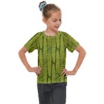 Fern Texture Nature Leaves Kids  Mesh Piece T-Shirt