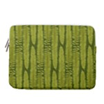 Fern Texture Nature Leaves 14  Vertical Laptop Sleeve Case With Pocket