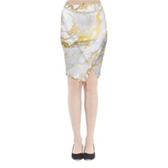 Marble Pattern Midi Wrap Pencil Skirt from ArtsNow.com