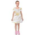 Kids  Short Sleeve Velvet Dress 