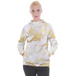 Marble Pattern Women s Hooded Pullover