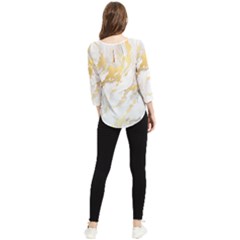 Chiffon Quarter Sleeve Blouse 