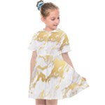 Marble Pattern Kids  Sailor Dress