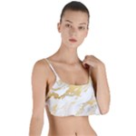 Marble Pattern Layered Top Bikini Top 