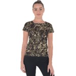 Camouflage Army Survival Uniform Short Sleeve Sports Top 