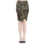 Camouflage Army Survival Uniform Midi Wrap Pencil Skirt