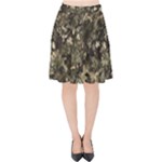 Camouflage Army Survival Uniform Velvet High Waist Skirt