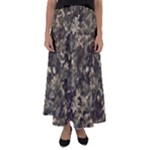 Camouflage Army Survival Uniform Flared Maxi Skirt