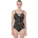 Camouflage Army Survival Uniform Cut Out Top Tankini Set