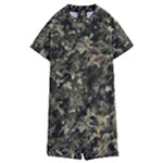 Camouflage Army Survival Uniform Kids  Boyleg Half Suit Swimwear