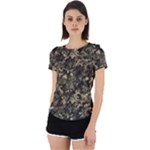 Camouflage Army Survival Uniform Back Cut Out Sport T-Shirt