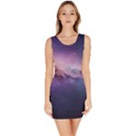 Cosmic Dreamscape Print (ai) Black Backgrond Bodycon Dress