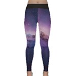 Cosmic Dreamscape Print (ai) Black Backgrond Classic Yoga Leggings