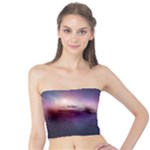 Cosmic Dreamscape Print (ai) Black Backgrond Tube Top