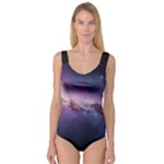 Cosmic Dreamscape Print (ai) Black Backgrond Princess Tank Leotard 